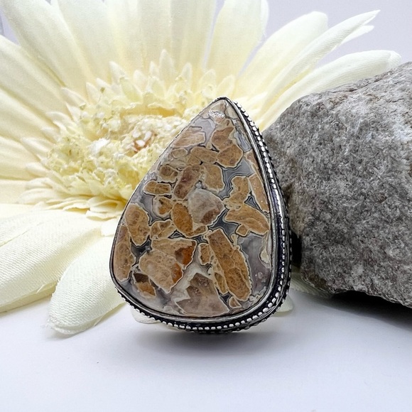 CRAZY LACE AGATE RING - Picture 9 of 9
